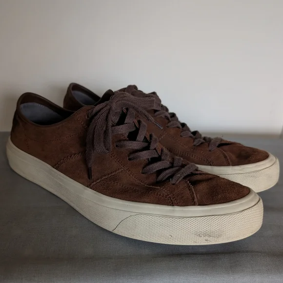 Tom Ford Cambridge Chocolate Full Suede Sneakers